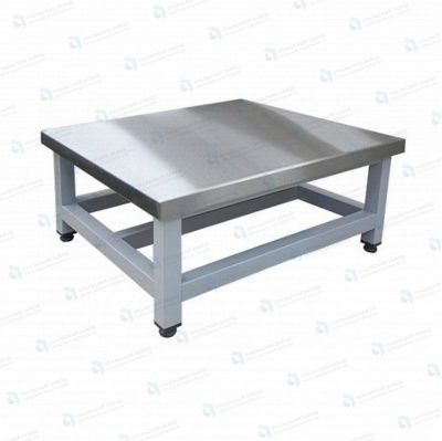 Подтоварник ПТ 1000x600x300, каркас сварной из окрашенной трубы, столешница AISI430