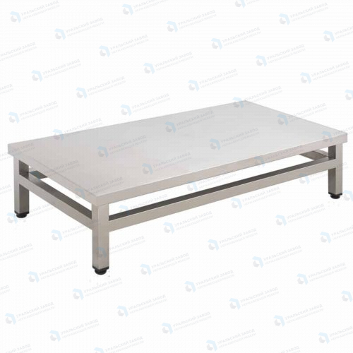 Подтоварник ПТ 900x500x300, каркас нержавеющая труба, столешница AISI430