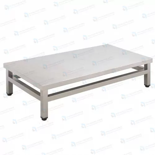 Подтоварник ПТ 1400x600x300, каркас нержавеющая труба, столешница AISI430